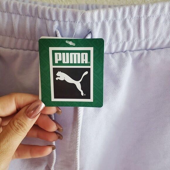 Puma Womens Skirt Purple L Active with Pockets Drawstring Mini New - Picture 3 of 9